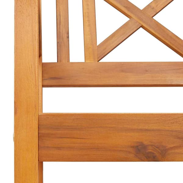 vidaXL Hagebenk Brun 220 x 56 x 90 cm Solid akasietre