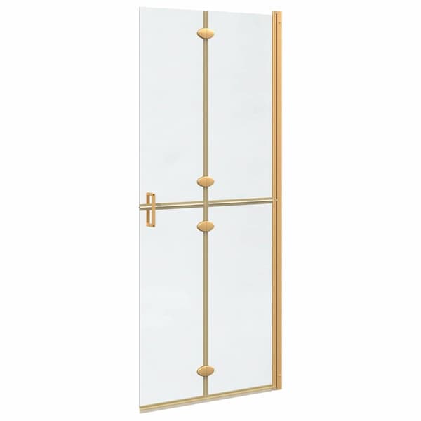 vidaXL Walk-In duschvägg Guld 80 x 6,5 x 190 cm