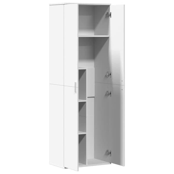 vidaXL Högskåp vit 60x35x180 cm konstruerat trä