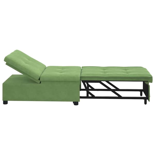 vidaXL Soffsäng Ljusgrön 194 x 67 x 82 cm Sammet