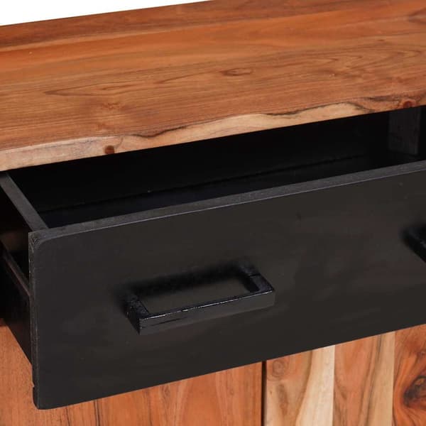vidaXL Serviesskap med skuff Brun 55 x 30 x 75 cm Solid akasietre