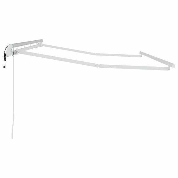vidaXL Markiseramme Hvit 3,5 x 2 m Metall