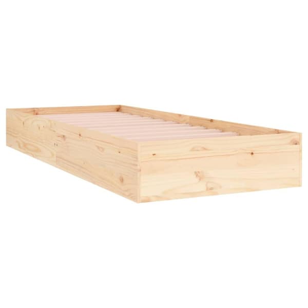 vidaXL Sengeramme heltre 75x190 cm
