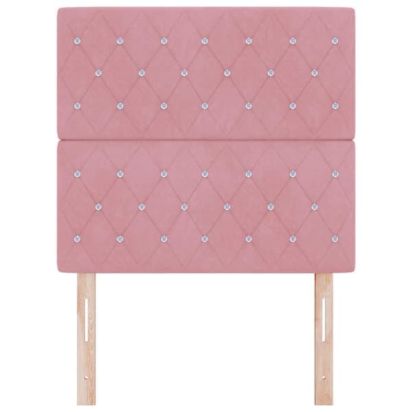 vidaXL Huvudgavel Rosa 100 cm Sammet