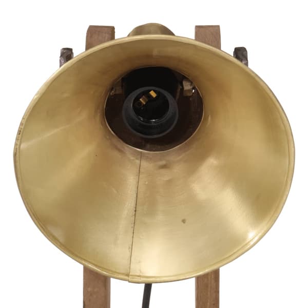 vidaXL Skrivebordslampe 25 W antikk messing 23x13x52 cm E27