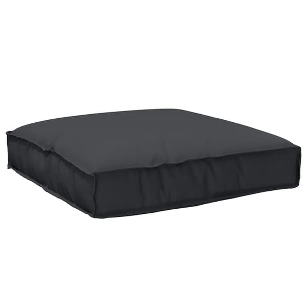 vidaXL Pallkuddset 2 pcs Svart Oxford Tyg