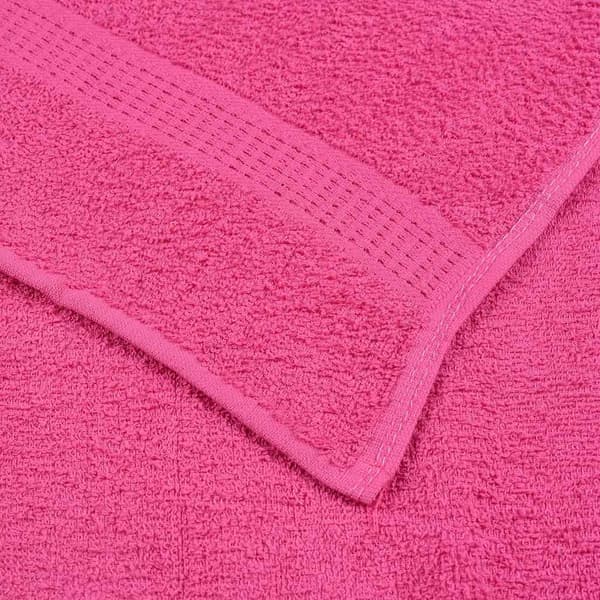 vidaXL Duschhanddukar 10 st rosa 70x140 cm 600 gsm 100% bomull