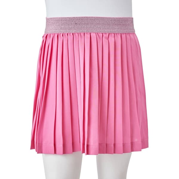 vidaXL Plisserad kjol för barn rosa 140