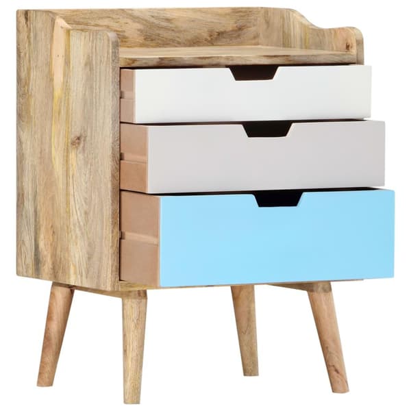 vidaXL Nattbord 47x35x63 cm heltre mango