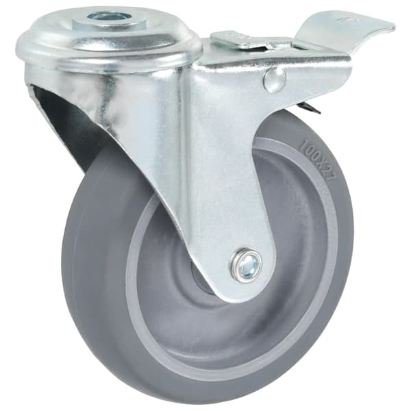 vidaXL Länkhjul med bulthål 12 st 100 mm