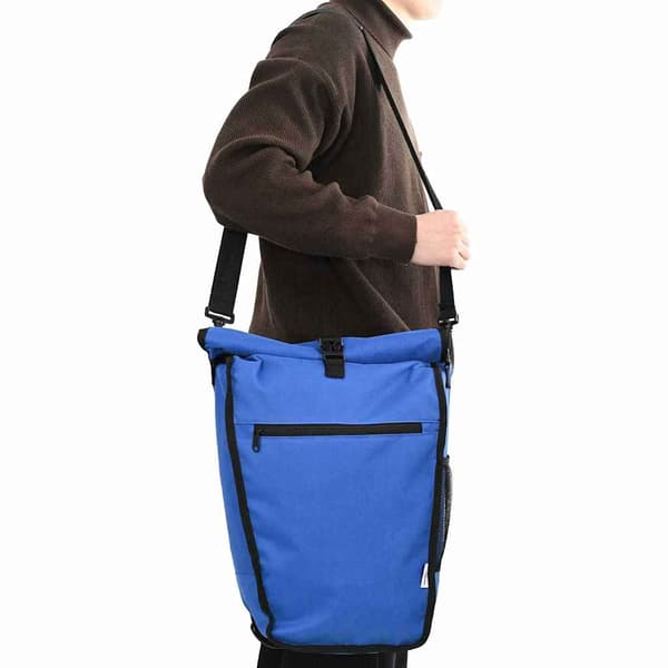 vidaXL Cykelväska Blå 34 x 16 x 59 cm Polyester