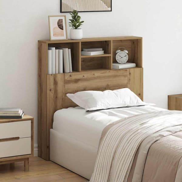 vidaXL Hodegavlskap Artisan Eik 100 x 19 x 103,5 cm Konstruert tre