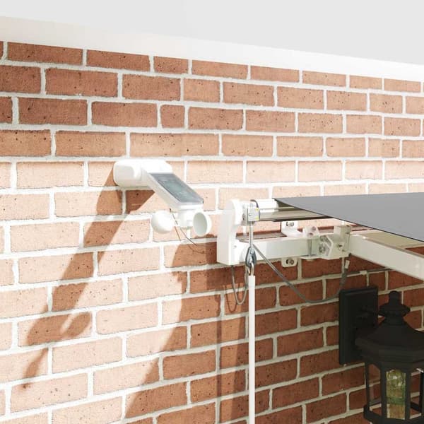vidaXL Markise med Hvit 4,5 × 3 m Metall