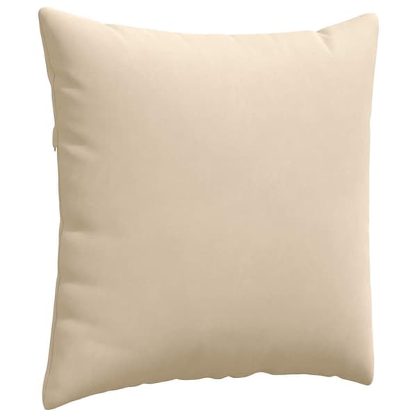 vidaXL Soffkuddar 2 st Gräddvit 80 x 80 cm tyg