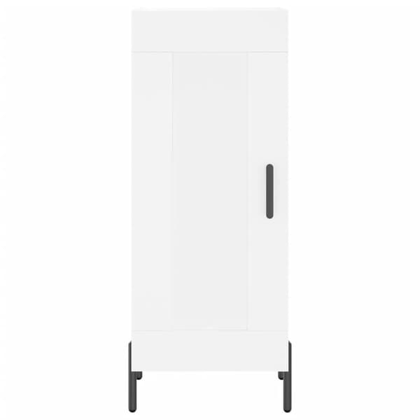 vidaXL Highboard hvit 34,5x34x180 cm konstruert tre