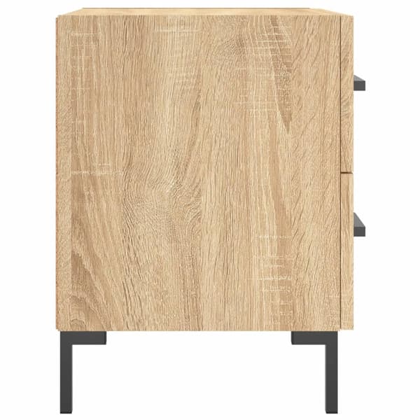 vidaXL Nattbord sonoma eik 40x35x47,5 cm konstruert tre