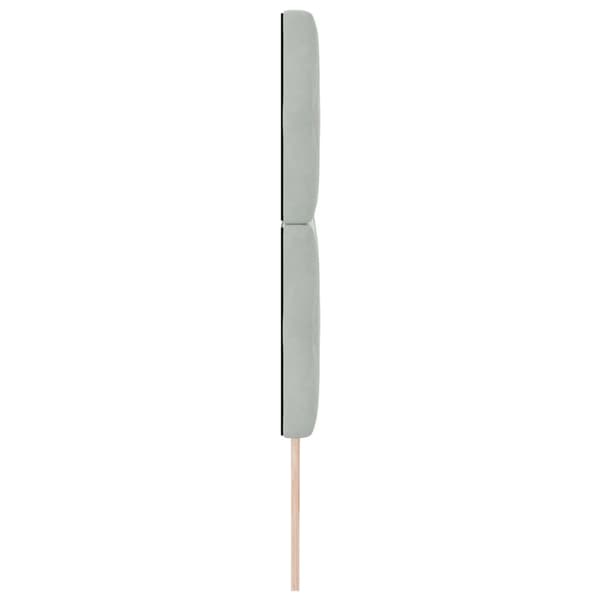 vidaXL Huvudgavel Ljusgrå 200 cm Sammet