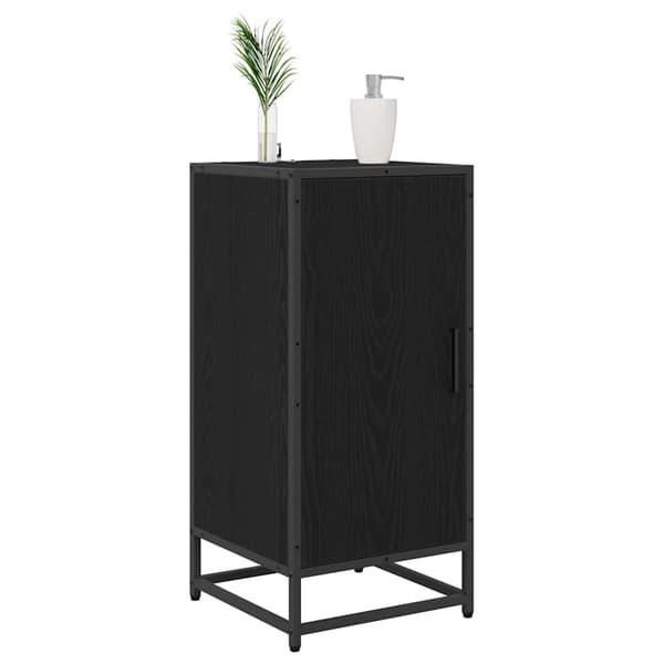 vidaXL Serviesskap Svart Eik 35,5 x 35 x 76 cm
