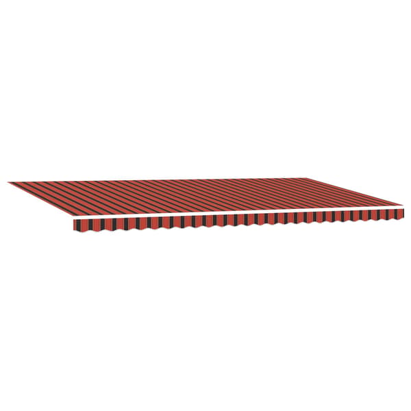 vidaXL Utfällbar markis orange och brun 600 × 300 cm