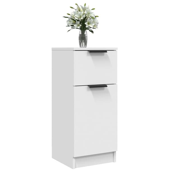 vidaXL Byrå vit 30x30x70 cm konstruerat trä