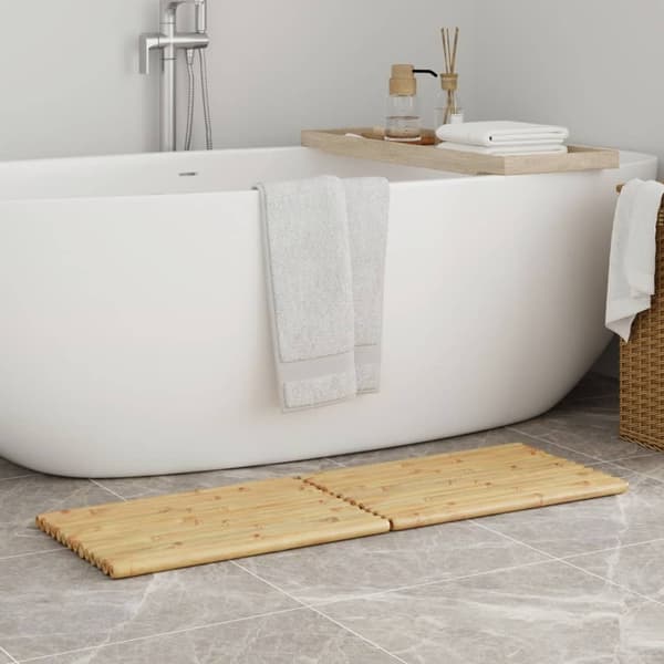 vidaXL Badematter 2 stk 50x35 cm bambus