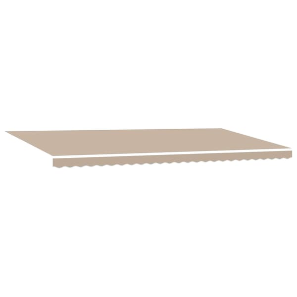 vidaXL Utfällbar markis Beige 600 × 350 cm Polyester och Stål