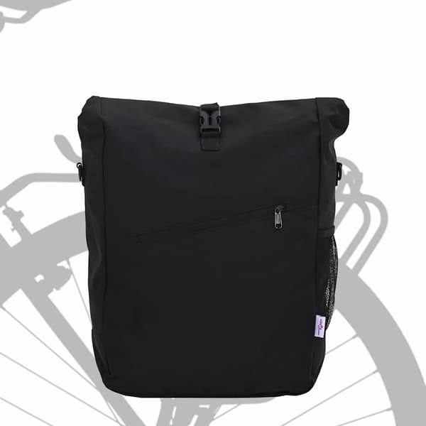 vidaXL Cykelväska Svart 33 x 16 x 60 cm Polyester