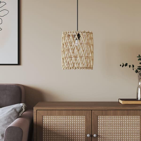 vidaXL Lampskärm Ø23x28 cm korgmaterial