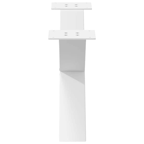 vidaXL Soffbordsben X-formade 2 st vit 70x(30-31) cm stål
