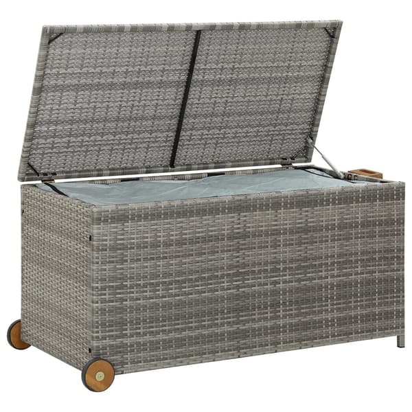 vidaXL Dynbox ljusgrå 120x65x61 cm konstrotting