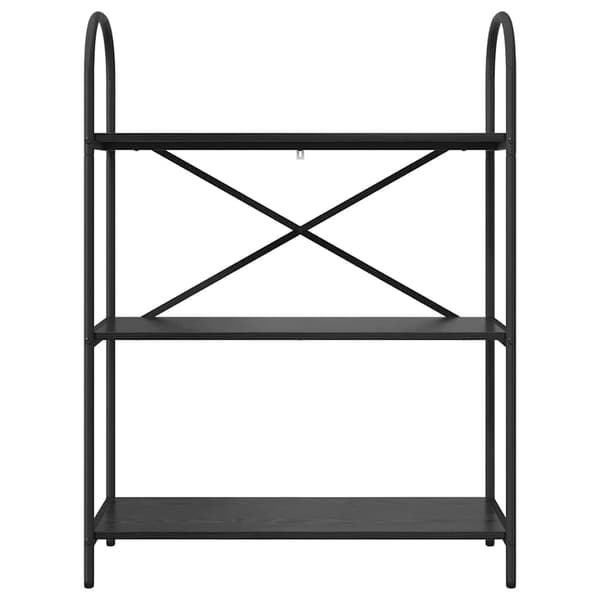 vidaXL Bokhylle Svart Eik 80 x 30 x 109 cm Konstruert tre