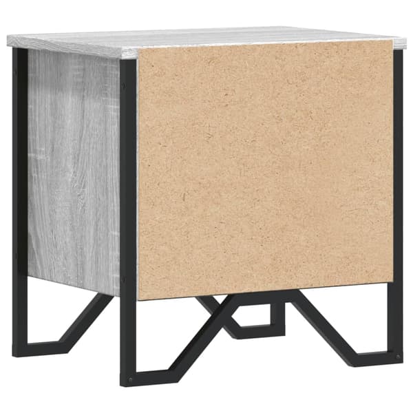 vidaXL Nattbord grå sonoma 40x30x40 cm konstruert tre