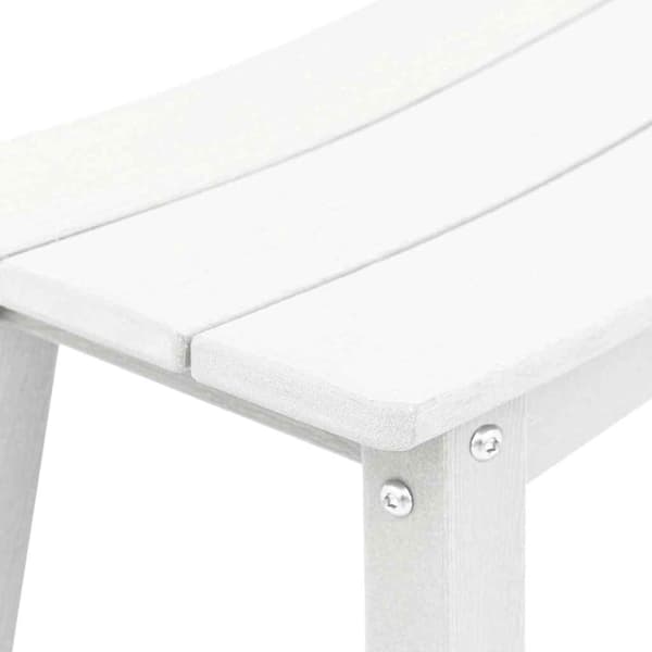 vidaXL Trädgårds Bar Set 6 pcs Vit HDPE