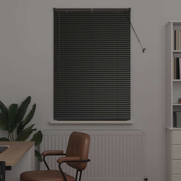 vidaXL Persienner Svart 130 x 95 cm Aluminium