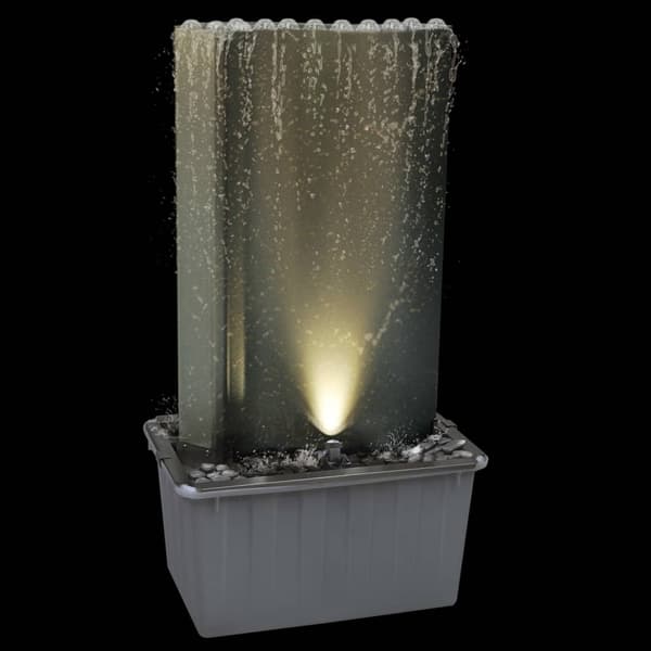 vidaXL Hagefontene sølv 60,2x37x122,1 cm rustfritt stål