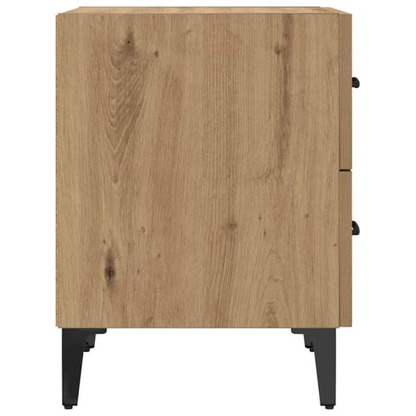 vidaXL Sengeskap 2 pcs Artisan Eik 40 x 35 x 47,5 cm Konstruert tre