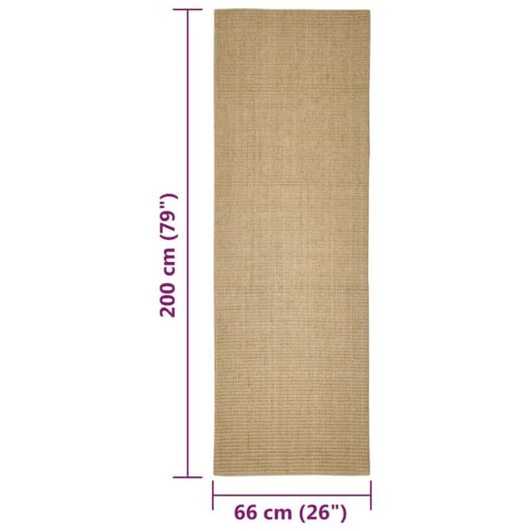vidaXL Sisalmatta för klösstolpe 66x200 cm