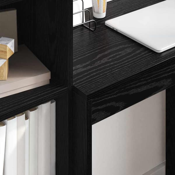 vidaXL Skrivebord Svart Eik 70 x 40 x 76 cm