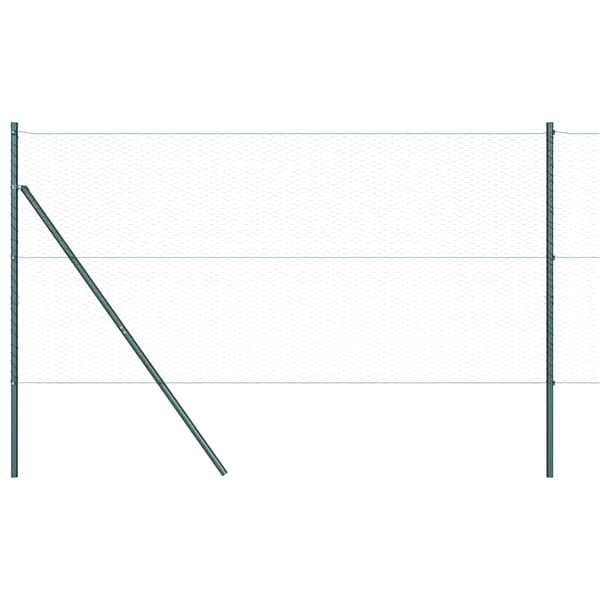 vidaXL Gjerdepåle Grå 50 x 1,4 m (25 mm nett) Stål og PVC