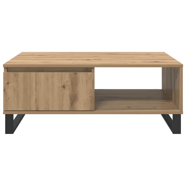 vidaXL Kaffebord Artisan Eik 90 x 60 x 35 cm Konstruert tre