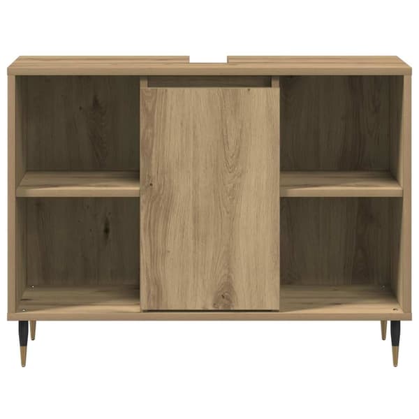vidaXL Baderomsskap med dør Artisan Eik 80 x 33 x 60 cm Konstruert tre