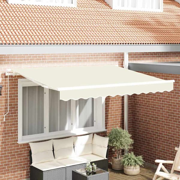 vidaXL Reserveduk til markise Krem 235 x 195 cm Polyester