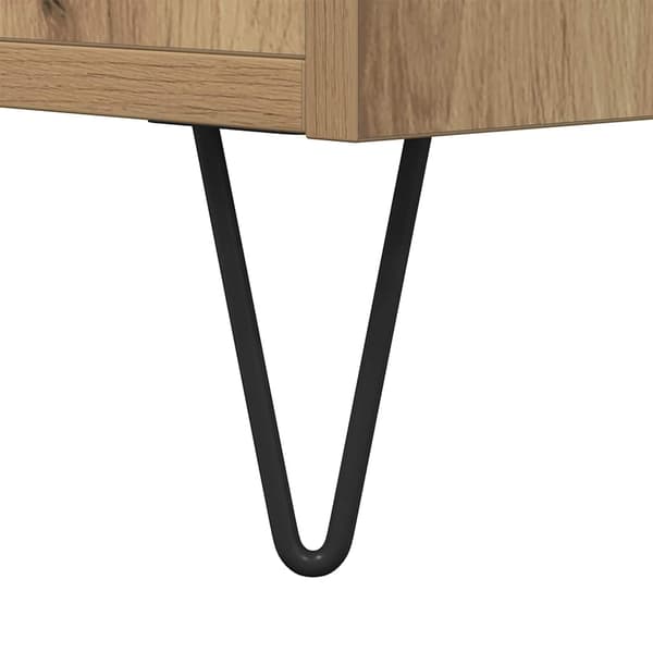 vidaXL Skjenk artisan eik 101,5x35x70 cm konstruert tre