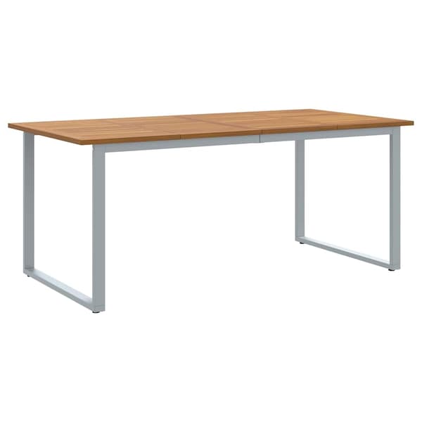 vidaXL Hage Spisegruppe 5 pcs Grå Solid akasietre