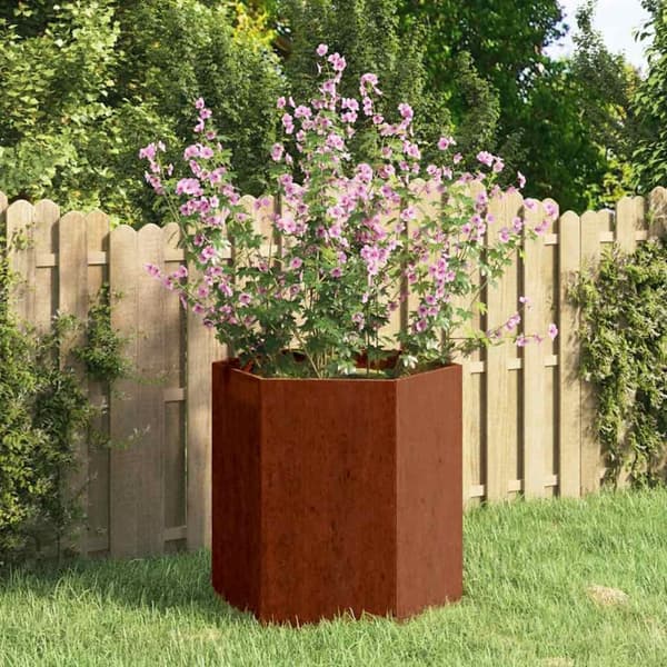 vidaXL Plantekasse rust 40x40x45 cm cortenstål