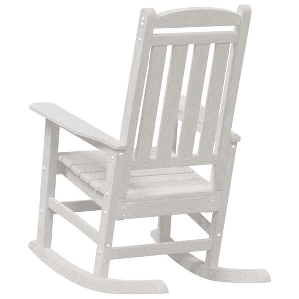 vidaXL Gungstol 2 pcs Vit 92 x 70 x 108 cm polyeten