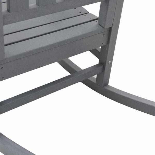 vidaXL Gungstol 2 pcs Ljusgrå 92 x 70 x 108 cm polyeten