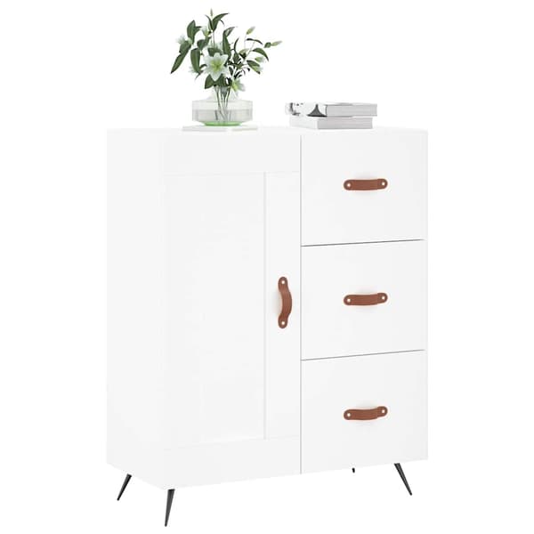 vidaXL Skåp vit 69,5x34x90 cm konstruerat trä