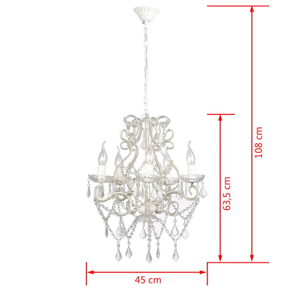 vidaXL Takkrona med 2800 kristaller E14