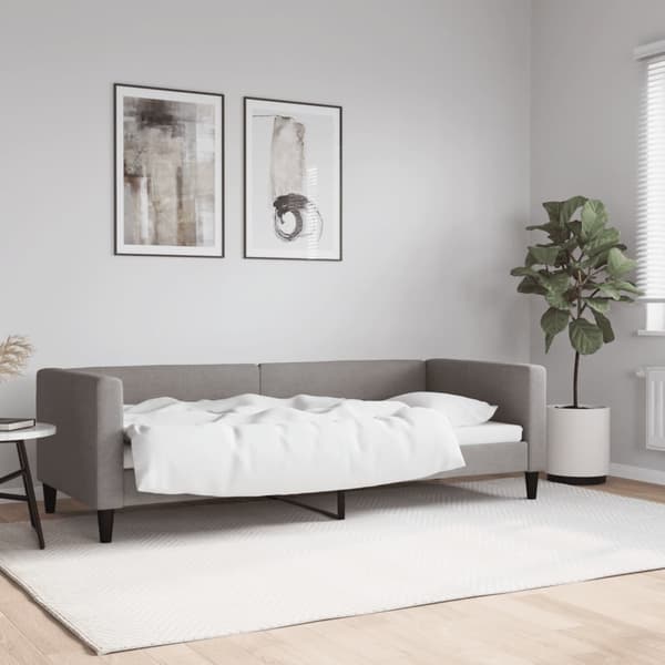 vidaXL Dagbädd taupe 80x200 cm tyg